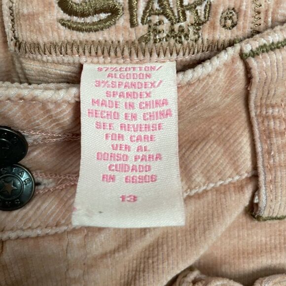 Star Jeans Pink Corduroy Jeans Size 13 - Picture 4 of 5
